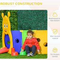 Tunnel Kids Outdoor Play, Multicolor 59 Inches Long, Non-toxic PP, Toddler Toy For 3-6 Years Old