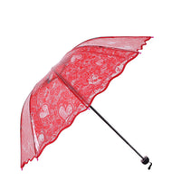 Parapluie pliant en dentelle, super épais, protection de l'environnement
