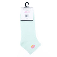 Low Cut Donut Embroidery Ribbed Socks