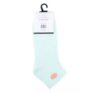Low Cut Donut Embroidery Ribbed Socks