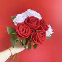 Valentine's Day Flannel Rose Fake Flower Photography Flower Shop Decorations
