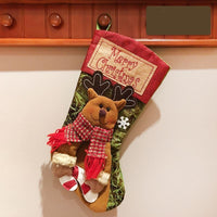Christmas Stocking 3D Santa Reindeer Snowman