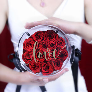 Acrylic Boxed Eternal Love Roses