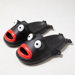 Cute Frog Slippers EVA Soft Home Shoes Bathroom Slippers Summer