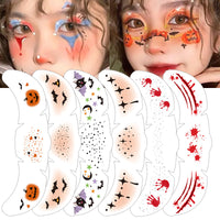 Halloween Face Tattoo Stickers - Waterproof Fake Freckles Temporary Tattoos For Women & Men