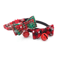 Christmas Small Dog Cat Bowtie Collar
