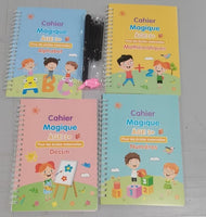 Children's Groove English Calligraphy Practice Board French German Painting Magic English Stickers Copy Control Pen Training Book
