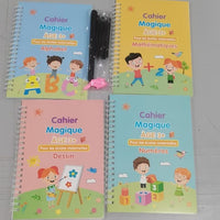 Children's Groove English Calligraphy Practice Board French German Painting Magic English Stickers Copy Control Pen Training Book