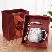 Ceramic Mug With Lid & Spoon Gift Box Sets