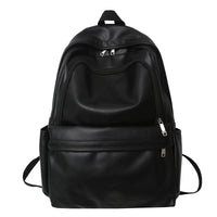 PU Leather Large Capacity College Students' Backpack
