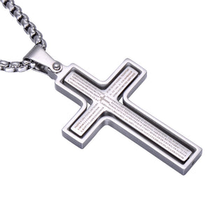 Scripture Cross Pendant Necklace