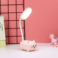 Lámpara de luz nocturna con carga USB LED para mascotas de dibujos animados
