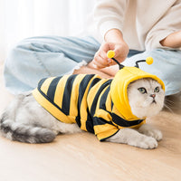 Cute Bumble Bee Hoodie Sweatshirt Pet Costume
