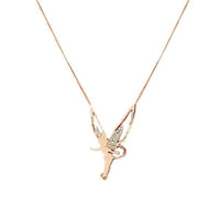 Diamond Angel Wings Necklace Charm Fashion Jewelry
