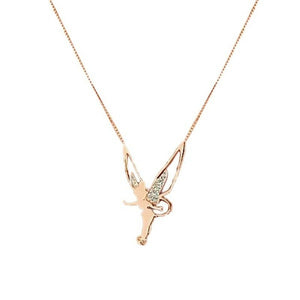 Diamond Angel Wings Necklace Charm Fashion Jewelry