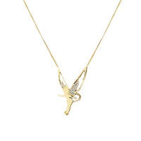 Diamond Angel Wings Necklace Charm Fashion Jewelry
