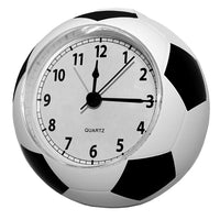 Reloj despertador de cuarzo con balón de fútbol
