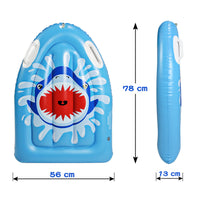 Tabla de surf inflable para niños, Kickboard portátil para natación de tiburones