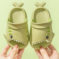 Boys And Girls Cute Cartoon Slippers Little Shark Garden Shoes