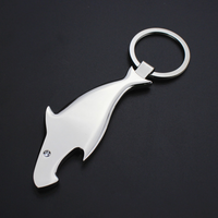 Diamond Shark Bottle Opener Personalized Customization Function Keychain Small Gift Men's Customizable Logo