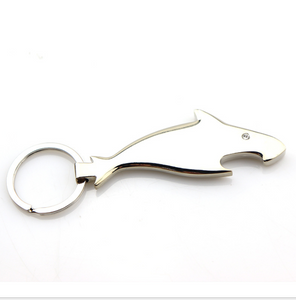Diamond Shark Bottle Opener Personalized Customization Function Keychain Small Gift Men's Customizable Logo