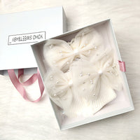 Princess Pearl Lace Headband Bow Socks Gift Box (Baby)