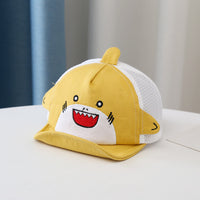 Little Shark Net Hat Gorra de béisbol con visera para niños y niñas
