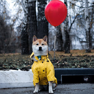 Windproof And Rainproof British Retro Dog Raincoat