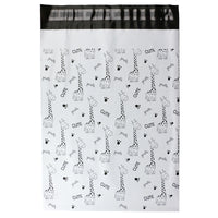 Cute Giraffe Pattern Poly Mailers (100 Pcs)