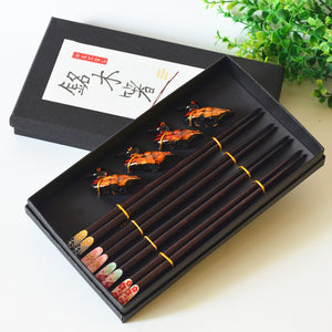 Japanese Wooden Chopsticks Gift Box Set