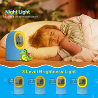 Bedside Night Light LED Display Electronic Alarm Clock