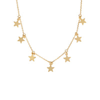 Necklace Niche 925 Sterling Silver Female Clavicle Custom Golden Five-pointed Star Necklace
