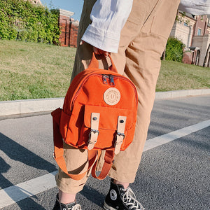 Mochila para mujer, nueva mochila de alta calidad con cremallera para mujer, bolso escolar pequeño para adolescentes, minibolsos de hombro con doble cinturón