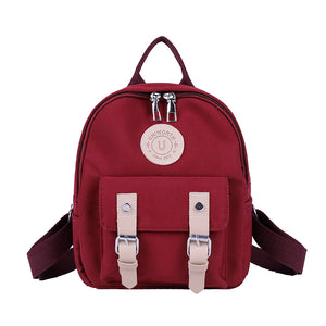 Women Backpack New High Quality Zipper Female Backpacks Small Teenage School Bag Double Belt Mini Shoulder Bags