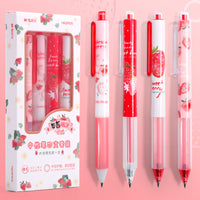 Strawberry Limited Series Gel Pen Set (4 Pcs)