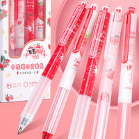 Strawberry Limited Series Gel Pen Set (4 Pcs)