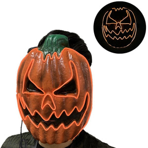 LED Pumpkin Masquerade Mask