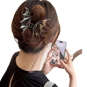 Metal Bat Hair Clip