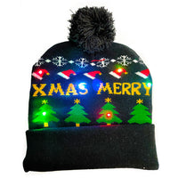 Sweater Knitted LED Christmas Light Up Beanie Hats