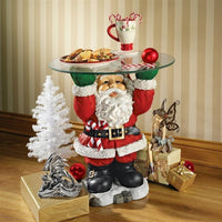 Santa Waiter Tray Sculptured Decorative Tray
