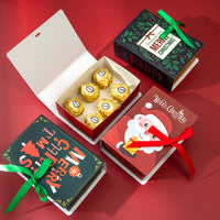 Caja de regalo de libro mágico creativo de dulces navideños
