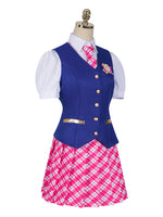 Women's Cos Princess College School Uniform Shirt Short Skirt
