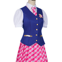 Women's Cos Princess College School Uniform Shirt Short Skirt