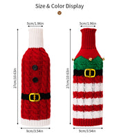 Christmas Decoration Knitted Wine Bottle Cover
