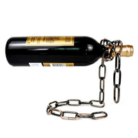 Suspended Metal Chain Wine Rack
