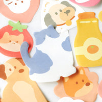 Card Lover The World Can't Be Without Small Animal Shaped Sticky Note Set Student Memo Message
