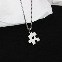 Couple Puzzle Love Necklace
