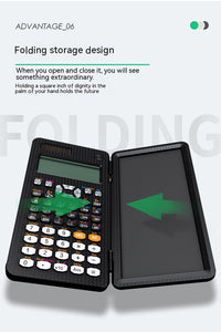 2 In 1 Foldable Scientific Calculators Handwriting Tablet