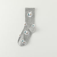 Cute Cartoon Cat Kitten Socks
