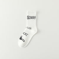 Cute Cartoon Cat Kitten Socks
